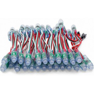 全彩外露穿孔字LED燈串SD卡控制器的接線方法？