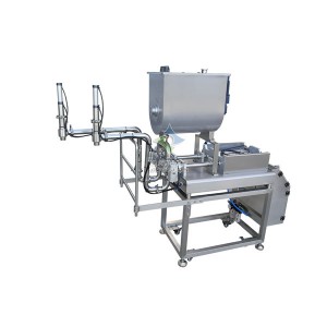 雙頭臥式榴蓮醬灌裝機、雙頭醬料拌面醬灌裝機