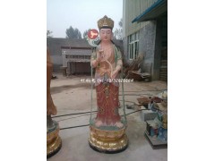 新款東方三圣雕塑玻璃鋼彩繪佛像雕