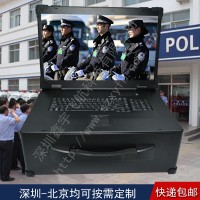 21寸上翻4U工業筆記本電腦外殼軍工加固一體機工業便攜機機箱