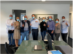 贈口罩，幫德國合作伙伴抗疫