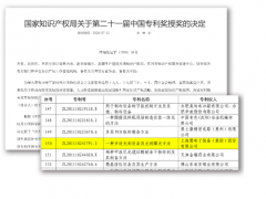 上海微電子公司榮獲第二十一屆中國(guó)專(zhuān)利優(yōu)秀獎(jiǎng)