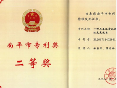 喜訊！虹潤公司獲得南平市專利獎