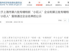 喜訊！上海肯特通過國家專精特新“小巨人”復核