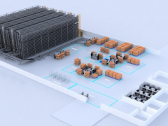 美儀立體倉(cāng)庫(kù)與AGV智能搬運(yùn)系統(tǒng)投用